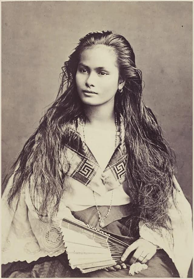 菲律宾吕宋岛的一名女子，1875年