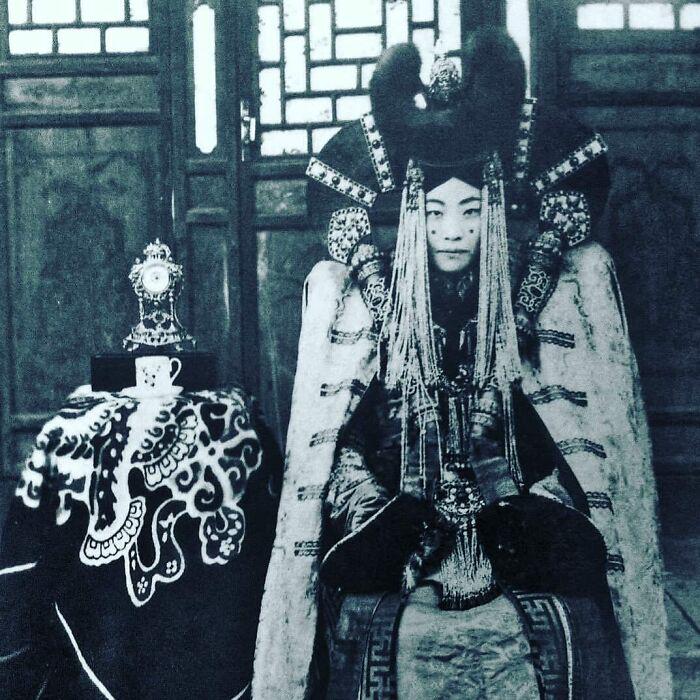 蒙古末代王后根邓皮勒，1920年。