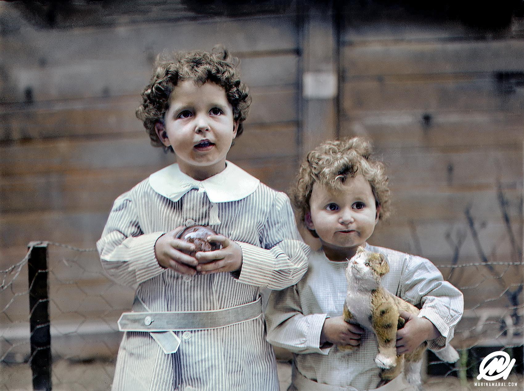 泰坦尼克号孤儿——米歇尔和埃德蒙·纳夫拉蒂尔兄弟，1912年
