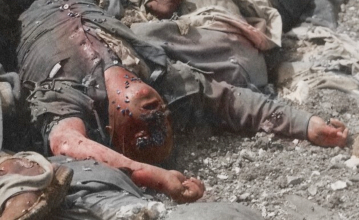 在瓦尔弗雷泽拉战役中被遗弃的奥匈帝国士兵尸体