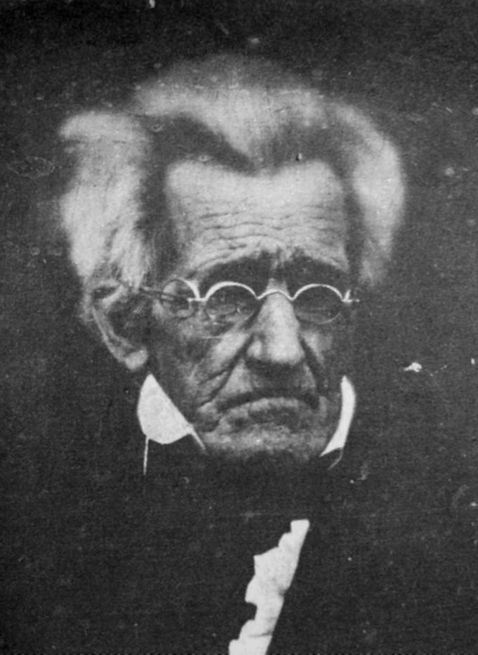 前总统安德鲁·杰克逊78岁时——极少数现存照片之一，1845年